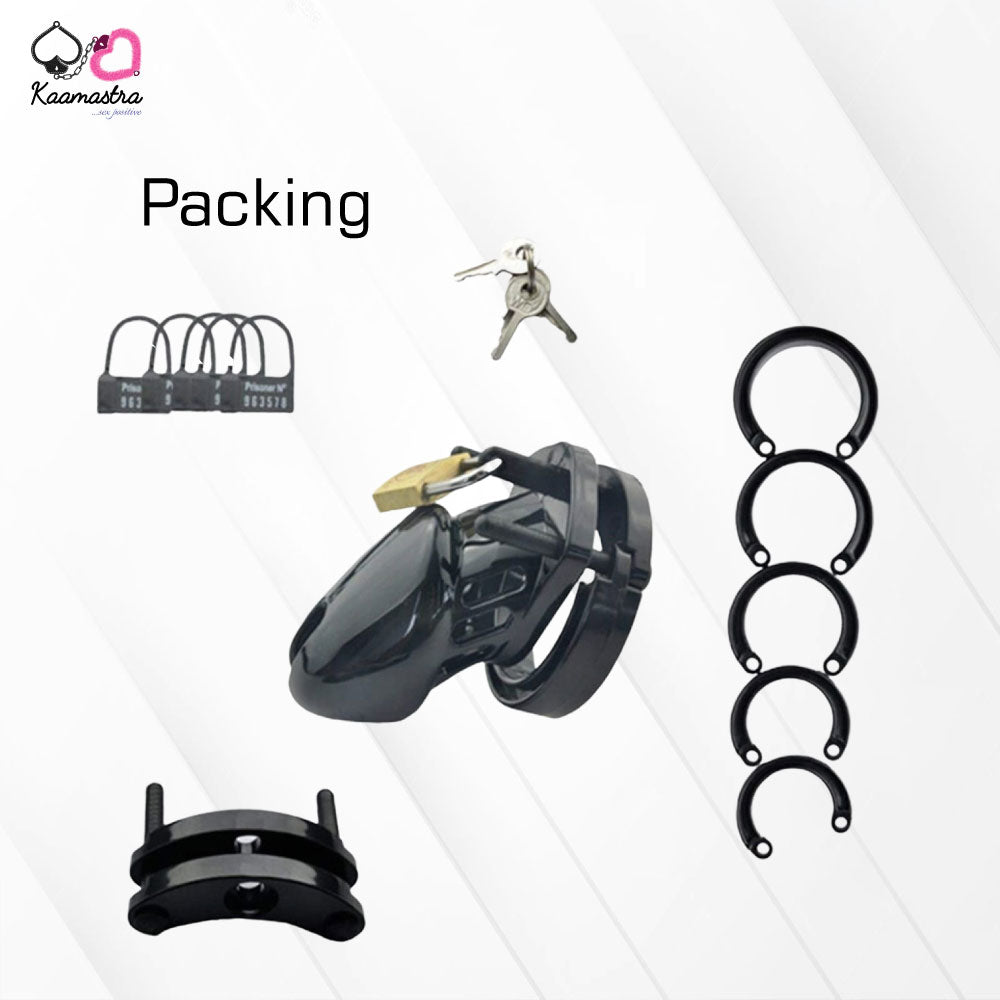 Advance Chastity Cage Penis Lock- Black