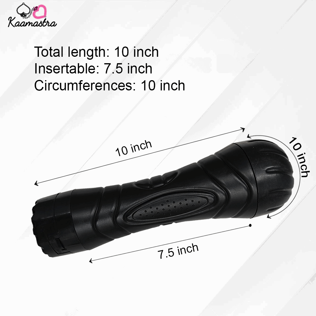 Men's Realistic Vibrating Pussy with Battery