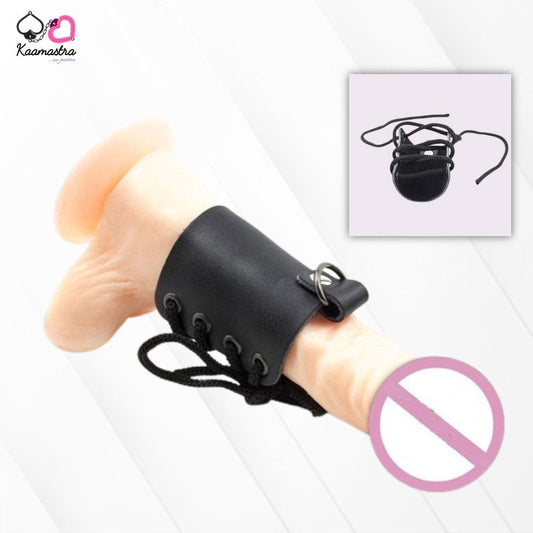 s Men Leather Penis Sleeve