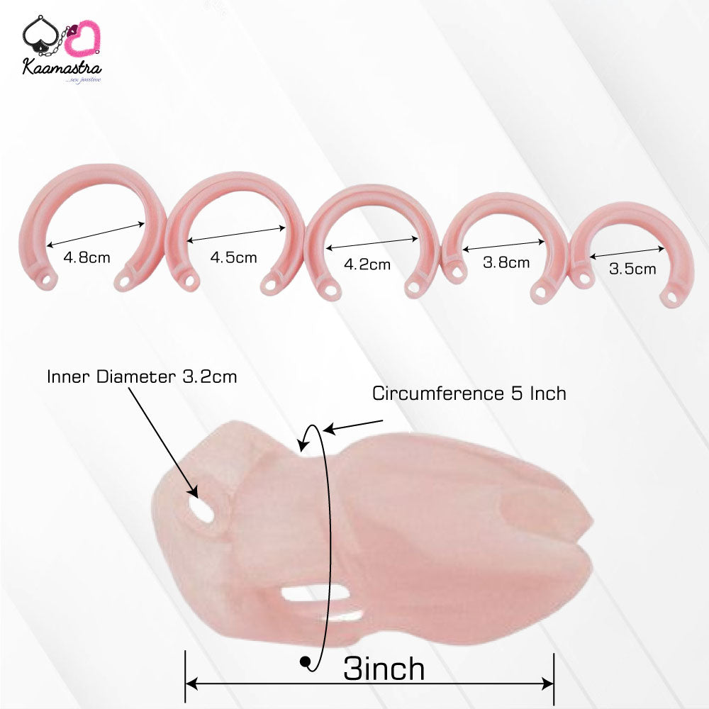 Advance Chastity Cage Penis Lock- Pink
