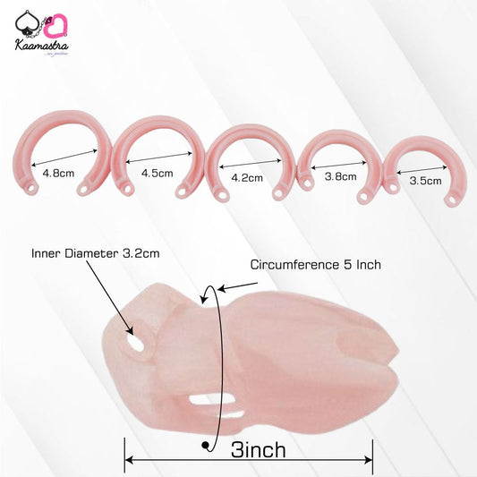 Advance Chastity Cage Penis Lock- Pink