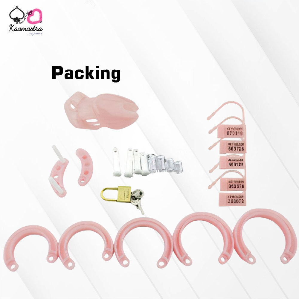 Advance Chastity Cage Penis Lock- Pink