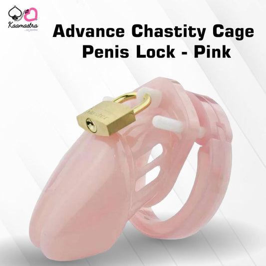 Advance Chastity Cage Penis Lock- Pink