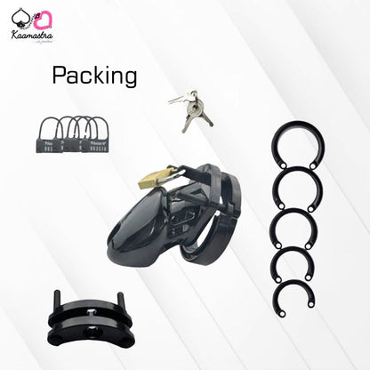 Advance Chastity Cage Penis Lock- Black