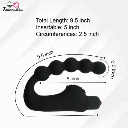 Black silicone P spot Massager for Men