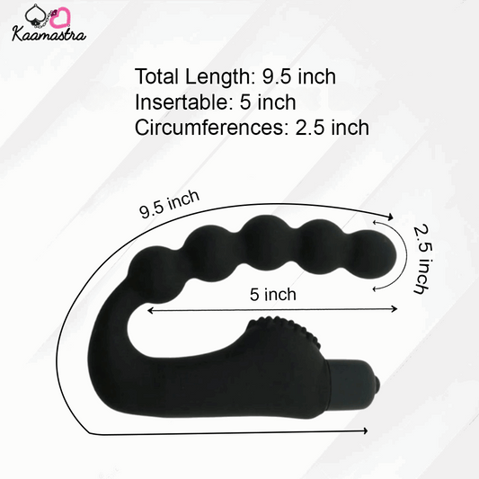 Black silicone P spot Massager for Men