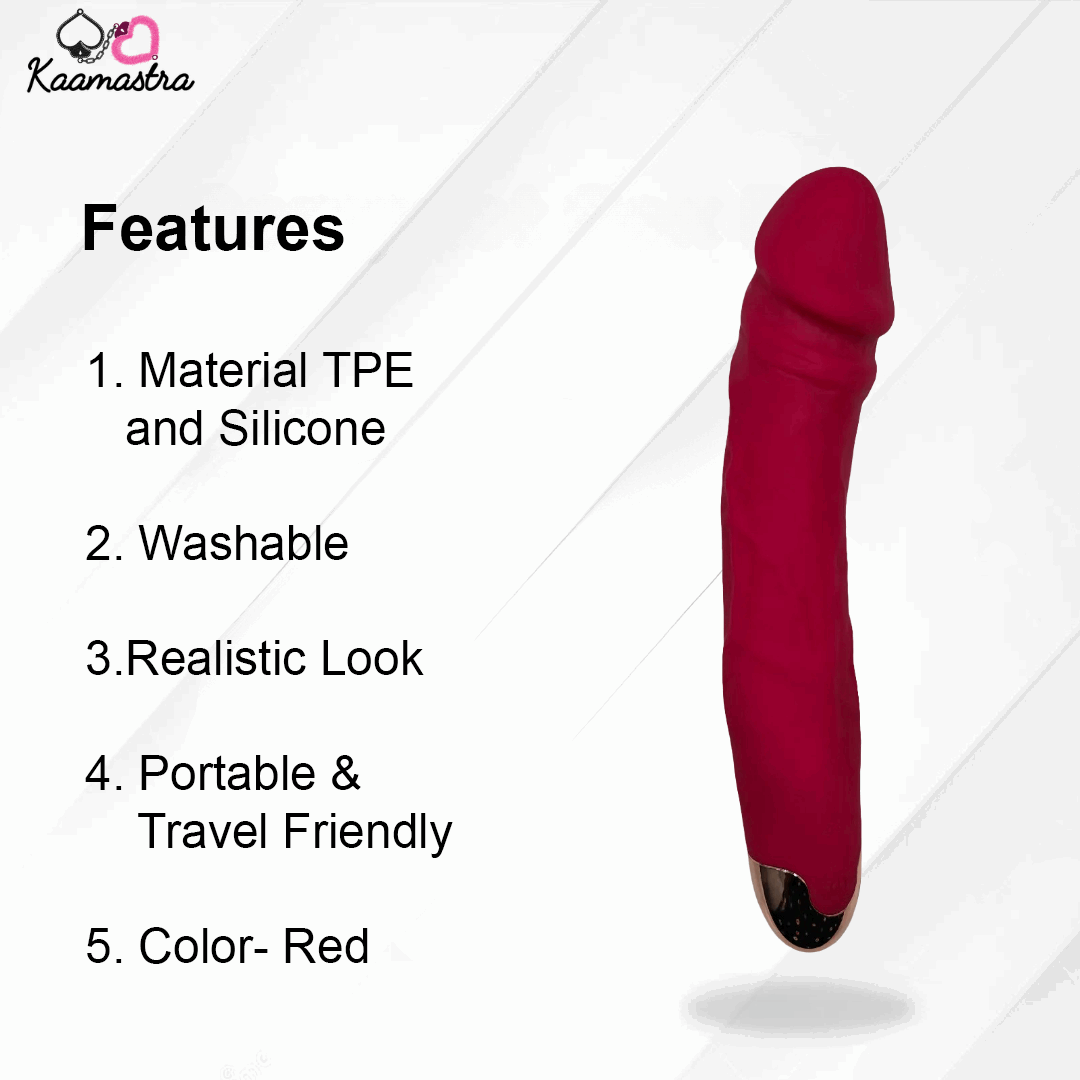 Kaamastra's Brown Silicone Realistic Dildo Vibrator