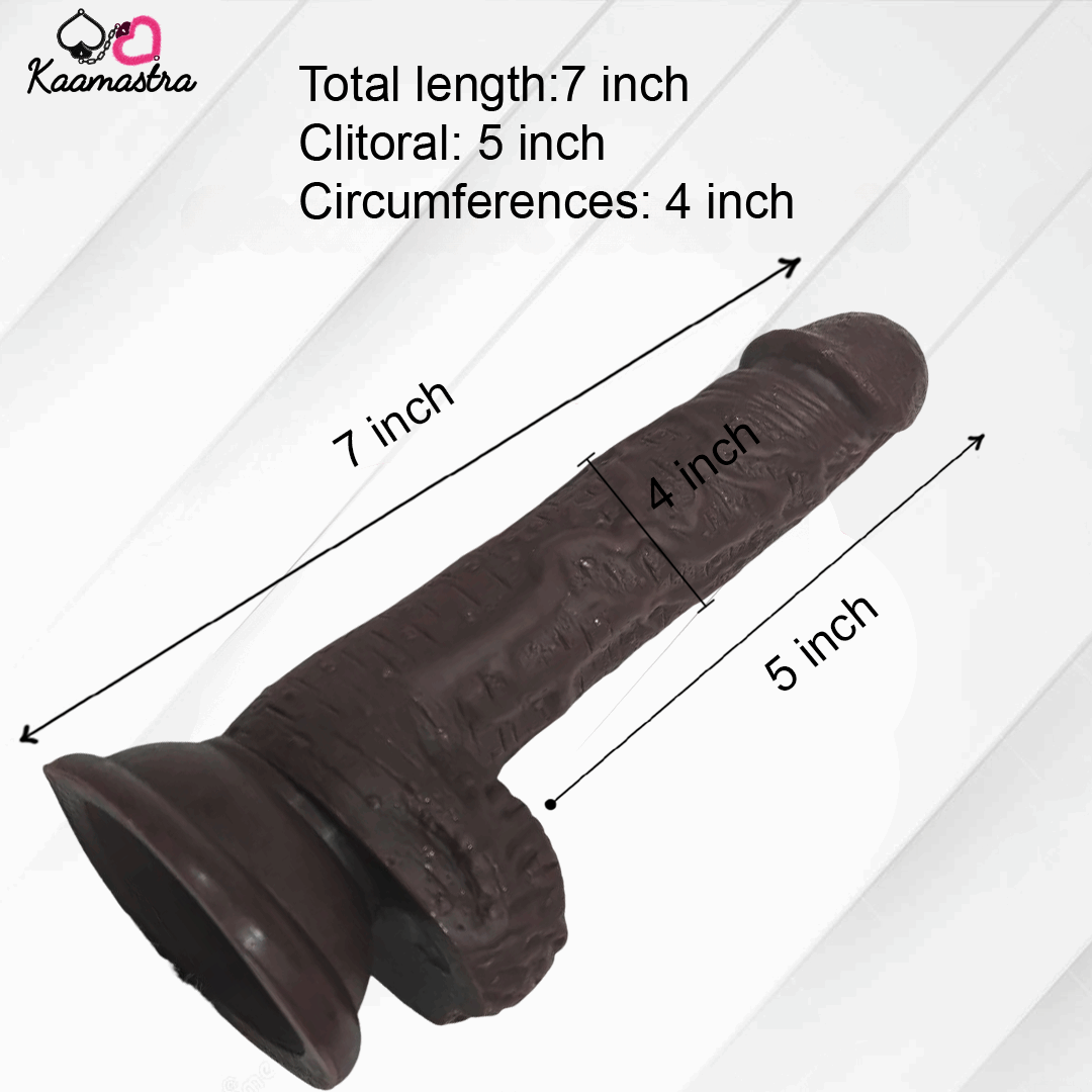 Kaamastra 7 inch Brown Realistic Suction Dildo