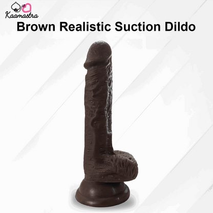 Kaamastra 7 inch Brown Realistic Suction Dildo