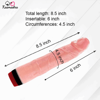 Kaamastra Flesh Skin Vibration Dildo Toy for Women
