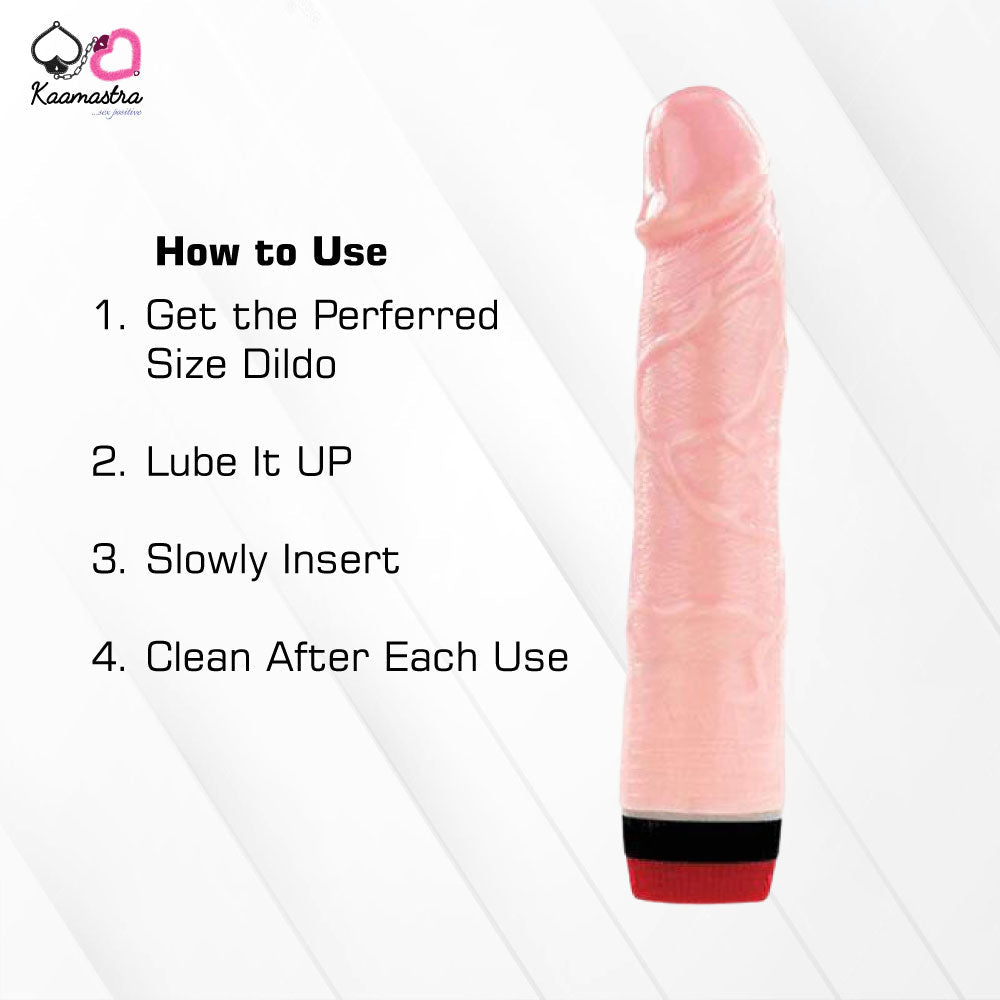 Kaamastra Flesh Skin Vibration Dildo Toy for Women