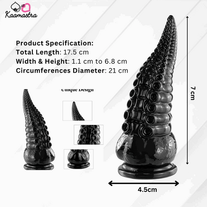 Kaamastra Black Octopus Silicone Dildo