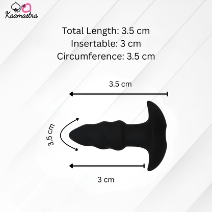 s Black Vibrating Anal Plug With Bullet
