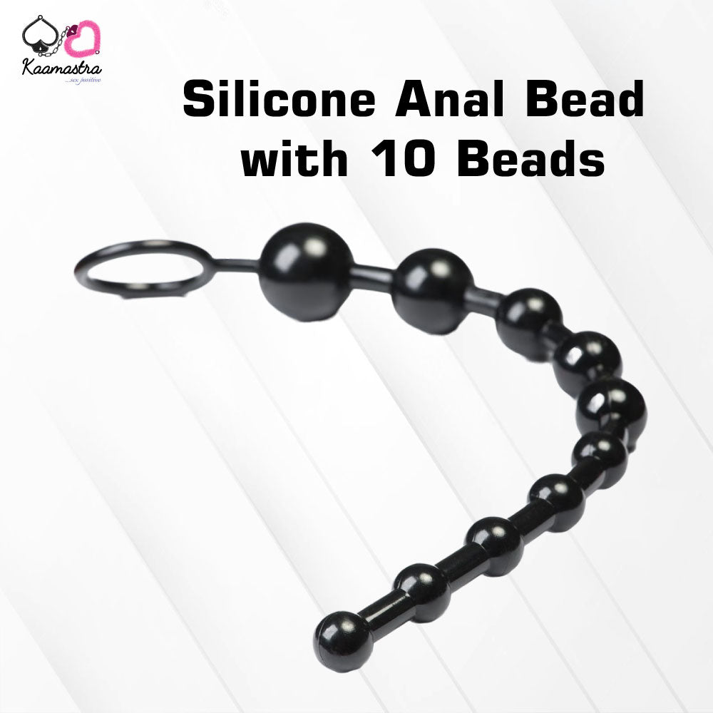 Silicone Anal Bead with 10 Beads