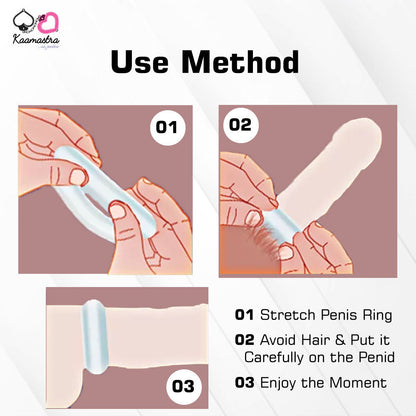 Silicone Colored Penis Ring with Spikes for Men