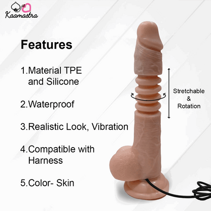 Thunder Up Suction Base Thrusting Sex Dildo on Kaamastra