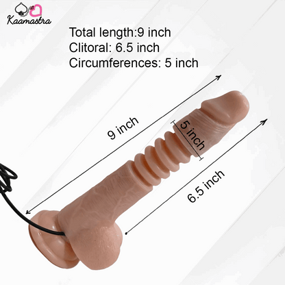 Thunder Up Suction Base Thrusting Sex Dildo on Kaamastra