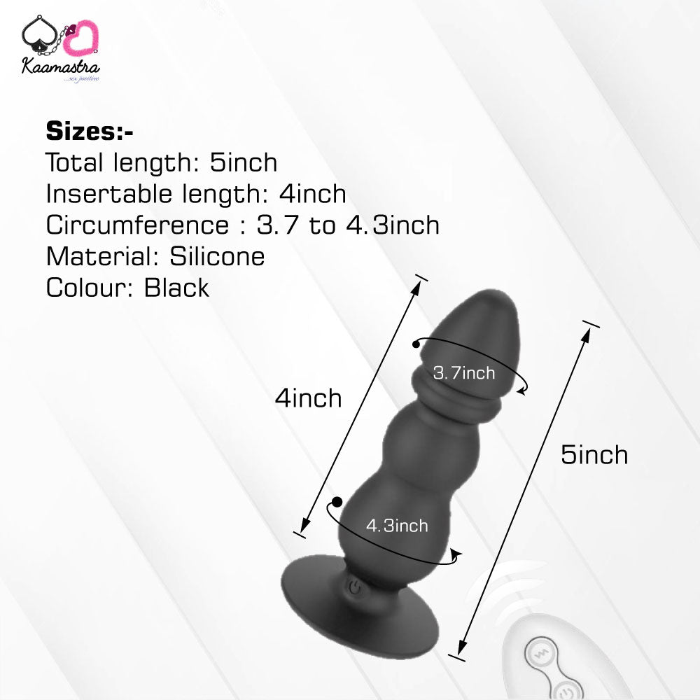 Vibrating Anal Plug with Remote