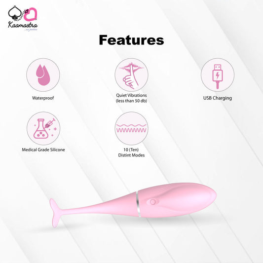 vkaamastra Womens Dolphin Vibrator with Remote