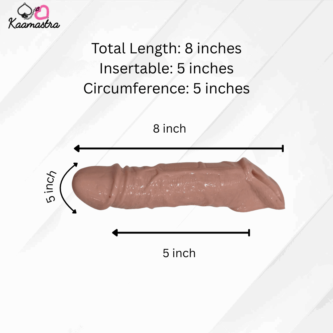 Measurement chart for a product with dimensions labeled, featuring the brand ''.
